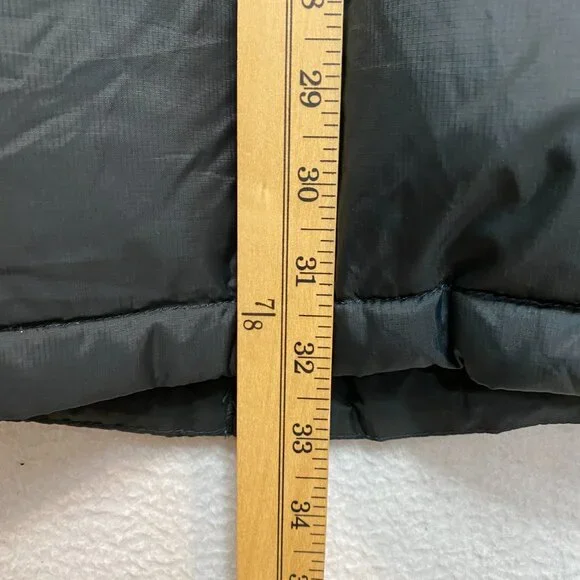 VINTAGE LL Bean Coat Womens 2X Black Goose Down Fill Puffer Hood Warm Jacket - Picture 12 of 13